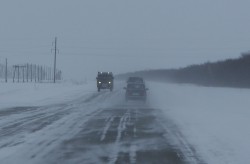 снегопад на трассе М-52